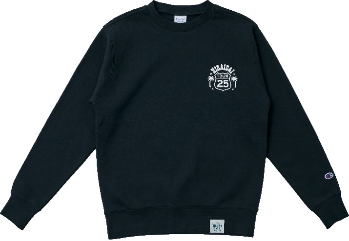 HIRAIDAI TOUR 2025 Champion CREWNECK SWEAT SHIRTS [BLACK]